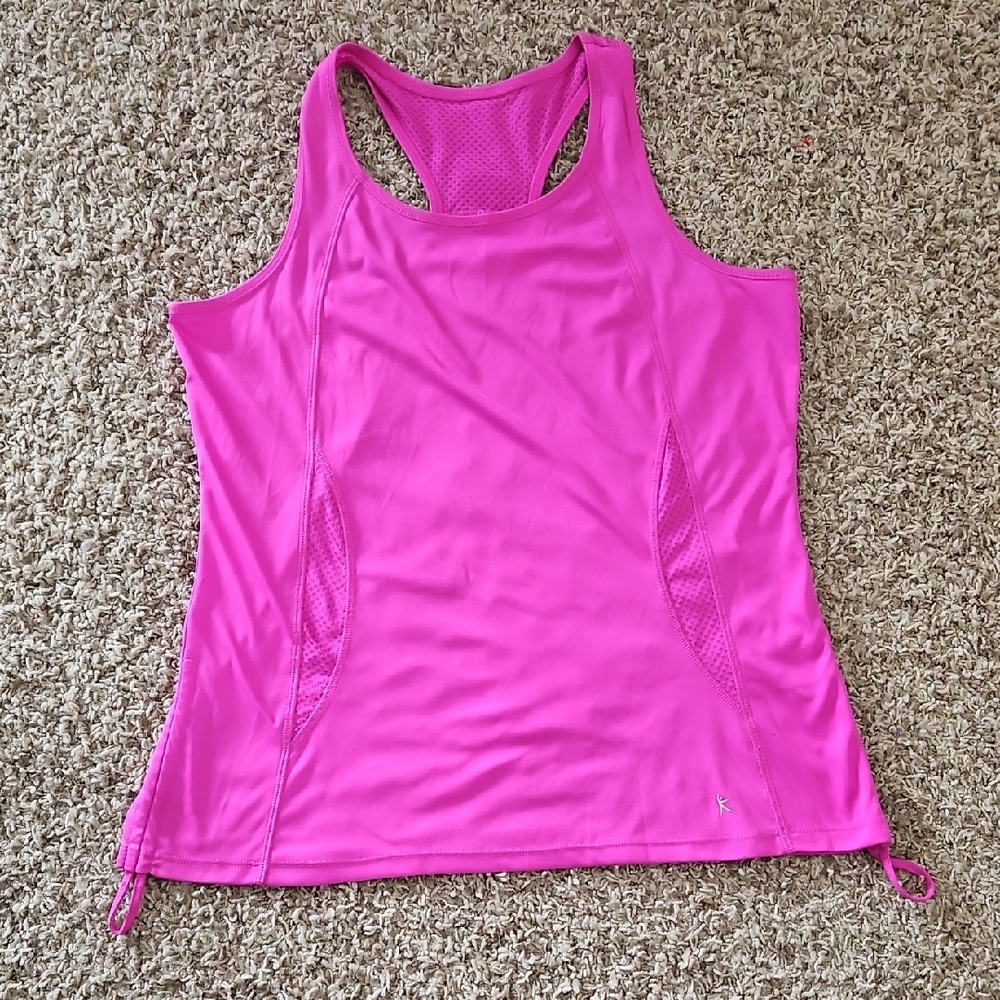 Danskin Now Hot Pink Racerback Tank Top